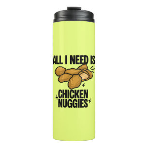 Garrafa Térmica Tudo Que Eu Preciso É Frango Nuggies