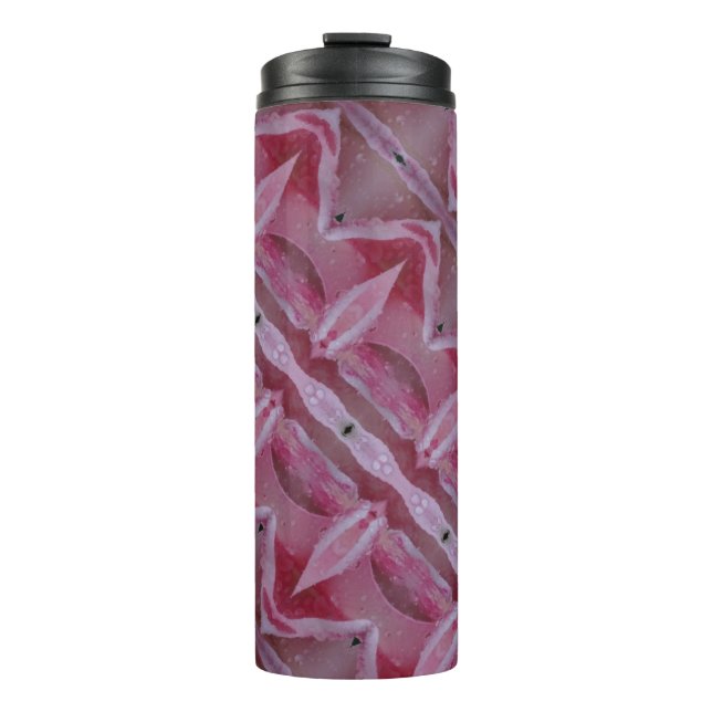 Garrafa Térmica Tulip Ikat Rosa Também (Frente)