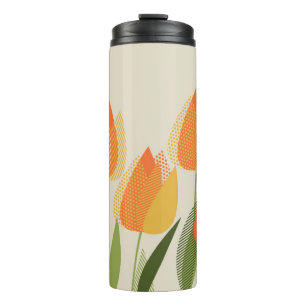 Garrafa Térmica tulipa amarela