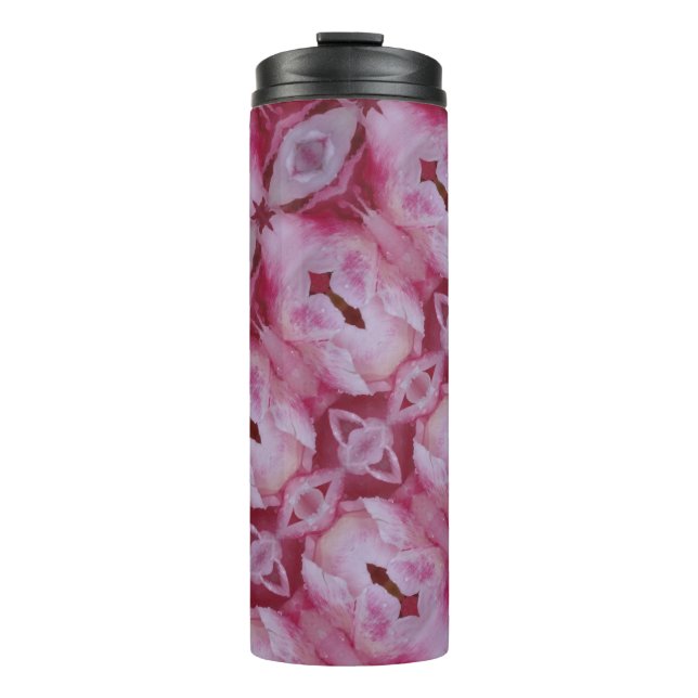 Garrafa Térmica Tulipa Rosa Ikat 4 (Frente)