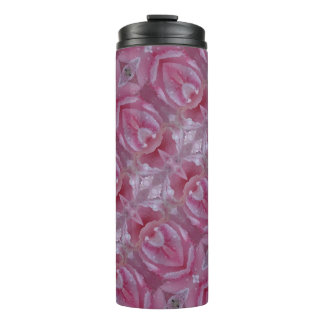 Garrafa Térmica Tulipa Rosa Ikat 6