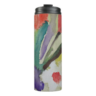 Garrafa Térmica Tulipas de abstrato e Flores de Mola