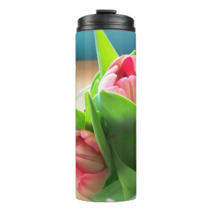Garrafa Térmica Tulipas de desktop rosa