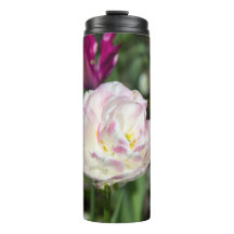 Tulipas rosa brilhante em um dia ensolarado  