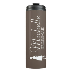 Garrafa Térmica Tumba Térmica Personalizada Bridesmaid Blush Rosa