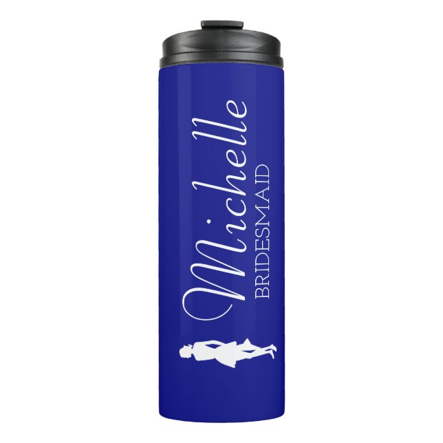 Garrafa Térmica Tumba Térmica Personalizada Bridesmaid Blush Rosa (Frente)