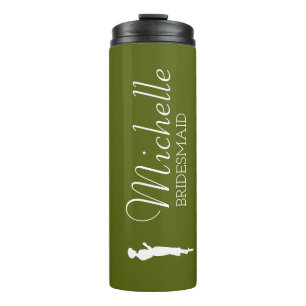 Garrafa Térmica Tumba Térmica Personalizada Bridesmaid Blush Rosa