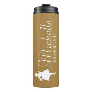 Garrafa Térmica Tumba Térmica Personalizada Bridesmaid Blush Rosa