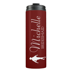 Garrafa Térmica Tumba Térmica Personalizada Bridesmaid Blush Rosa
