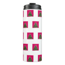 Tumber térmico da árvore de Natal abstrato