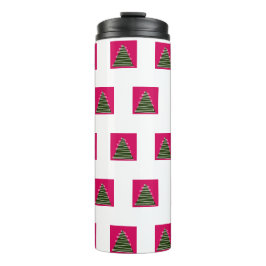 Garrafa Térmica Tumber térmico da árvore de Natal abstrato