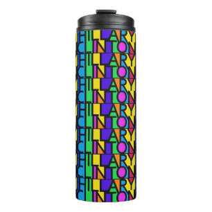 Garrafa Térmica Tumbler 2016 colorido de Hillary Clinton