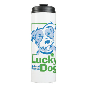 Garrafa Térmica Tumbler afortunado do Thermal do cão