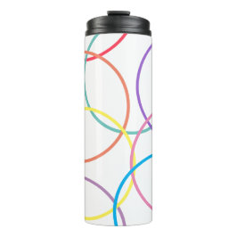 Garrafa Térmica Tumbler Colorida Rings
