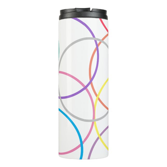 Garrafa Térmica Tumbler Colorida Rings (Verso)