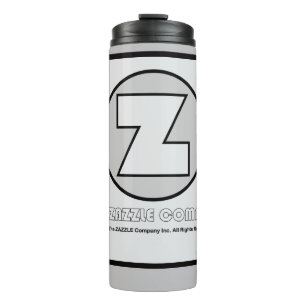 Garrafa Térmica Tumbler com Logotipo da Marca (Zazzle)