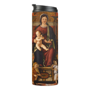 Garrafa Térmica "Tumbler da arte do Virgin e da criança"