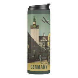 Garrafa Térmica Tumbler das viagens vintage de ALEMANHA