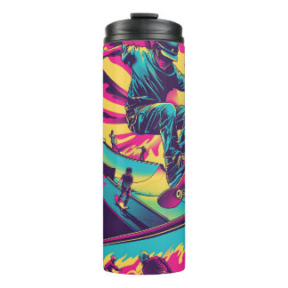 Garrafa Térmica Tumbler de Ação do Neon Skatepark