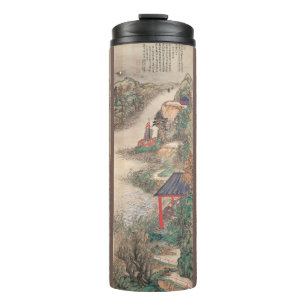 Garrafa Térmica Tumbler de arte japonês