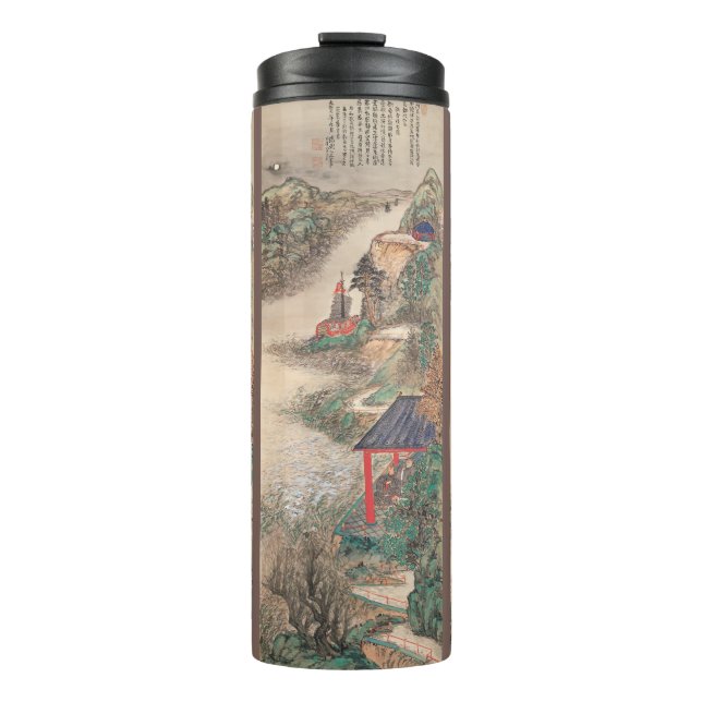 Garrafa Térmica Tumbler de arte japonês (Frente)