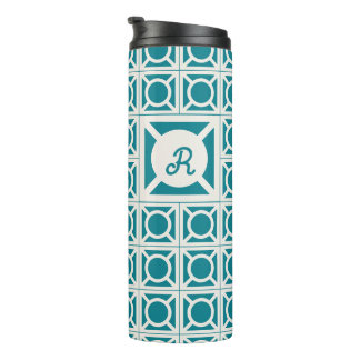 Garrafa Térmica Tumbler de Bloco de Brisa com Monograma Personaliz
