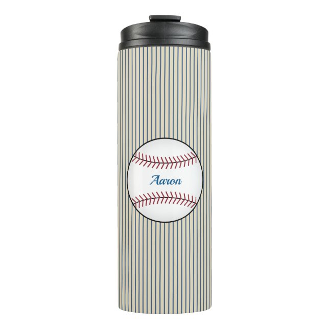 Garrafa Térmica Tumbler de Café Térmico de Baseball Personalizado  (Frente)