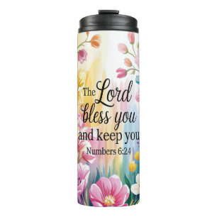 Garrafa Térmica Tumbler de Escritura Cristã Inspiradora