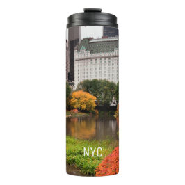 Garrafa Térmica Tumbler de iniciais personalizadas do Central Park