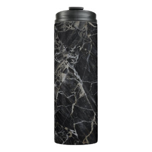 Garrafa Térmica Tumbler de mármore preto