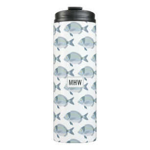 Garrafa Térmica Tumbler de monograma personalizado de padrão de p