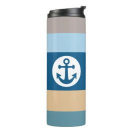 Garrafa Térmica Tumbler de monograma personalizado de Strips náuti