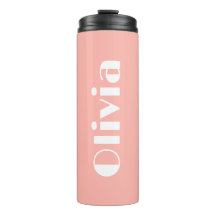 Tumbler de Nome Personalizado com Texto Retro Mini
