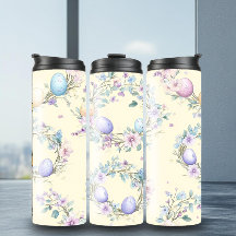 Tumbler de padrão de Páscoa artística