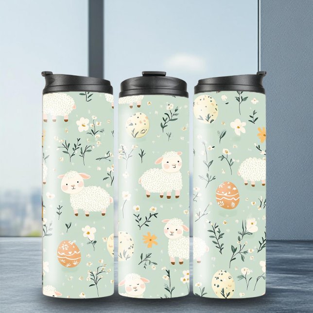 Garrafa Térmica Tumbler de padrão de Páscoa divertida (Criador carregado)