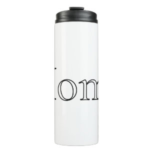 Garrafa Térmica Tumbler de Palavras Personalizadas em Casa – Texto