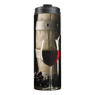 Garrafa Térmica Tumbler de texto personalizado do Vinho Lover