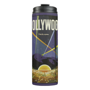 Garrafa Térmica Tumbler de viagens vintage de nome personalizado d