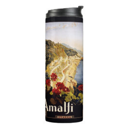 Garrafa Térmica Tumbler de viagens vintage Itália Amalfi
