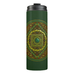 Garrafa Térmica Tumbler do Thermal da mandala do Taurus