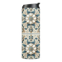 Tumbler Floral Altamente Decorado
