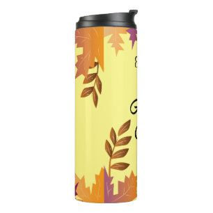 Garrafa Térmica Tumbler Personalizado das Víblias de Outono