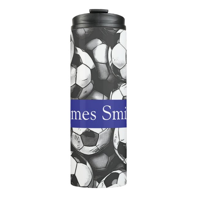 Garrafa Térmica Tumbler personalizado de bebida de futebol (Frente)