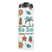 Tumbler personalizado de bebida de praia