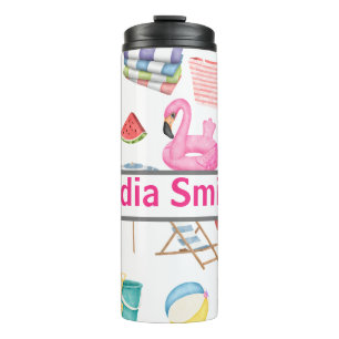 Garrafa Térmica Tumbler personalizado de bebida de praia