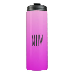 Garrafa Térmica Tumbler personalizado de gradiente rosa