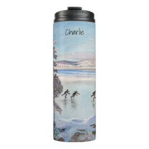 Garrafa Térmica Tumbler personalizado do nome "Skater" de Gallen-K