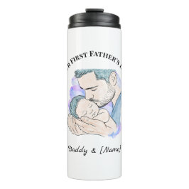 Garrafa Térmica Tumbler Personalizado do Primeiro Dia dos Pais par