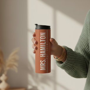 Garrafa Térmica Tumbler Personalizado Sr e Sra, Presente de Casal