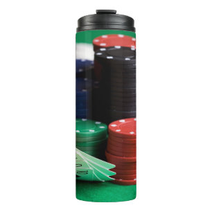 Garrafa Térmica Tumbler POKER do monograma personalizado